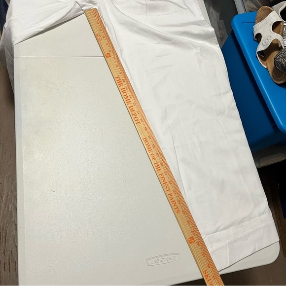 Everlane Way-High Drape Pants White 14R 14 Regular Tencel Cotton D - Picture 11 of 13